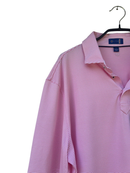 Stitch Striped Golf Polo, Sz L (New with Tags)