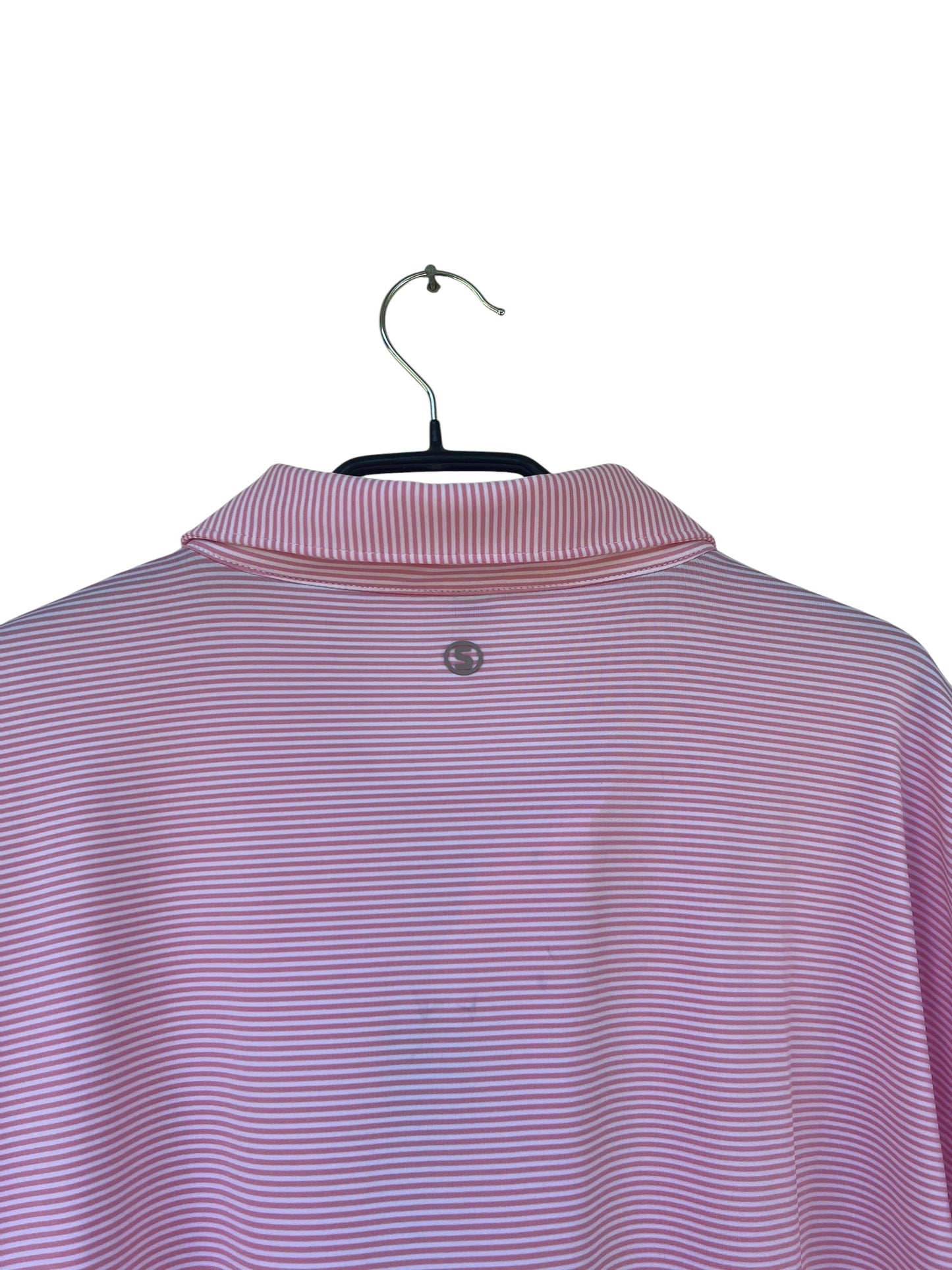 Stitch Striped Golf Polo, Sz L (New with Tags)