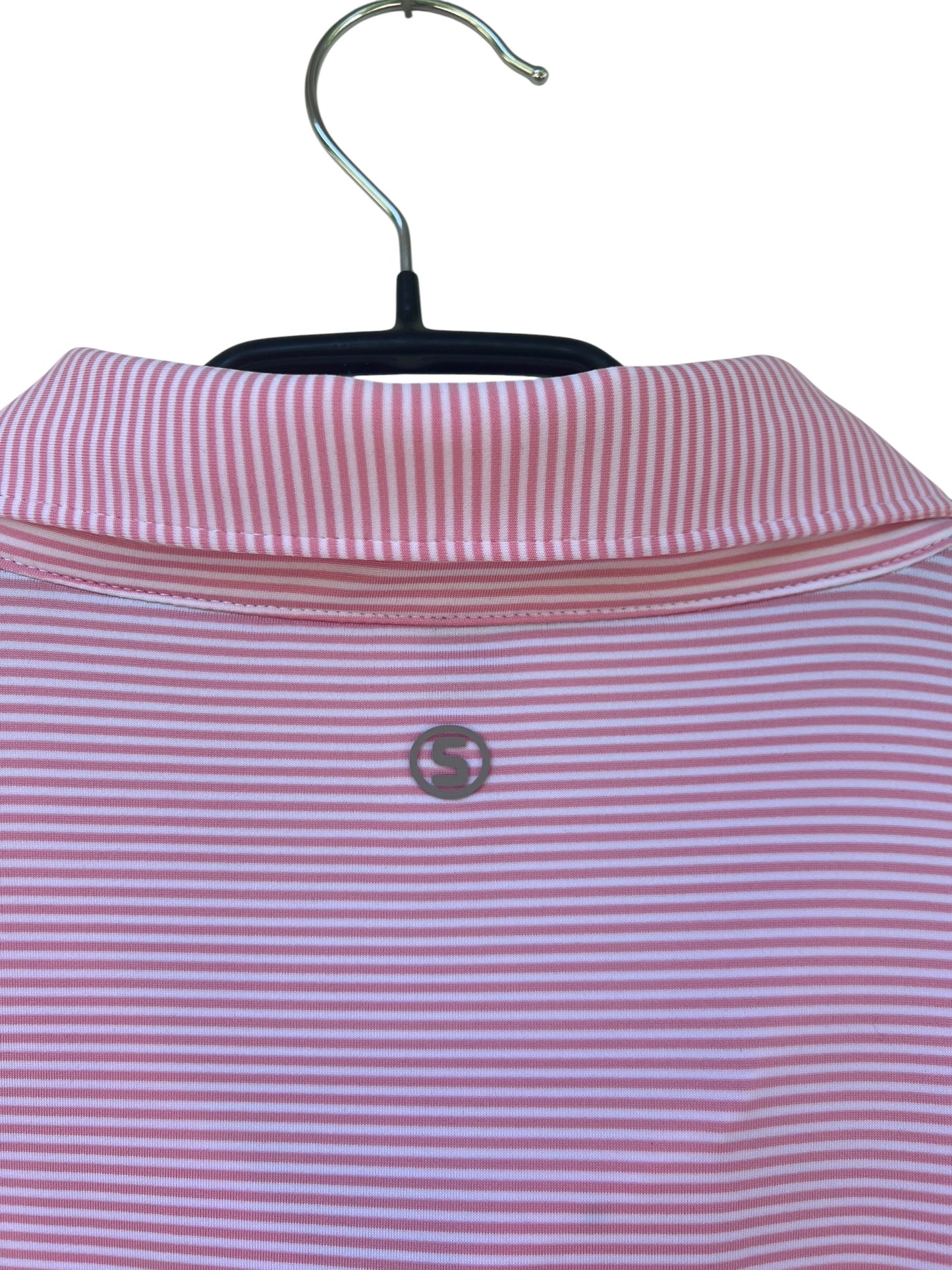 Stitch Striped Golf Polo, Sz L (New with Tags)