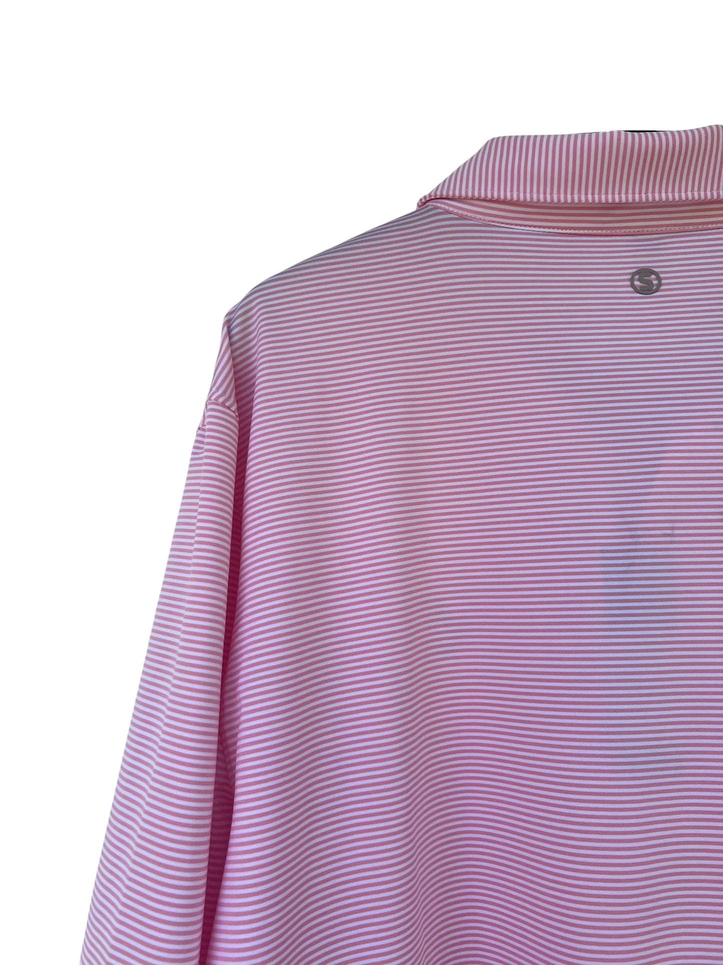 Stitch Striped Golf Polo, Sz L (New with Tags)