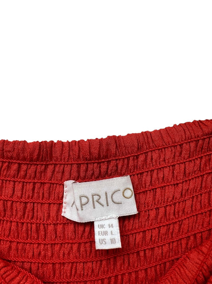 Apricot Smocked Dress, Sz 14