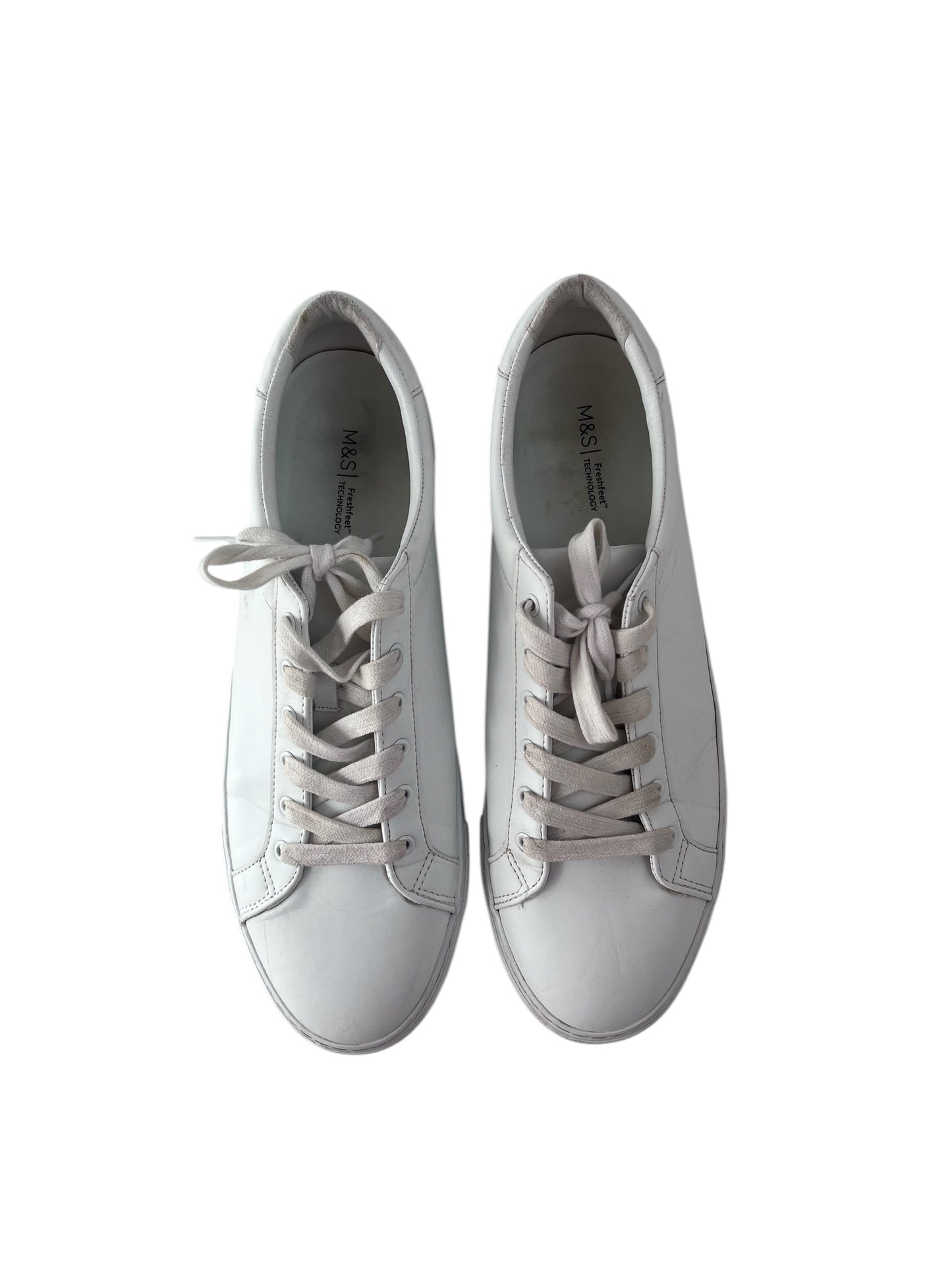 Marks & Spencer White Trainers, Sz 12