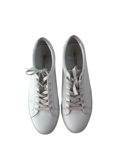Marks & Spencer White Trainers, Sz 12