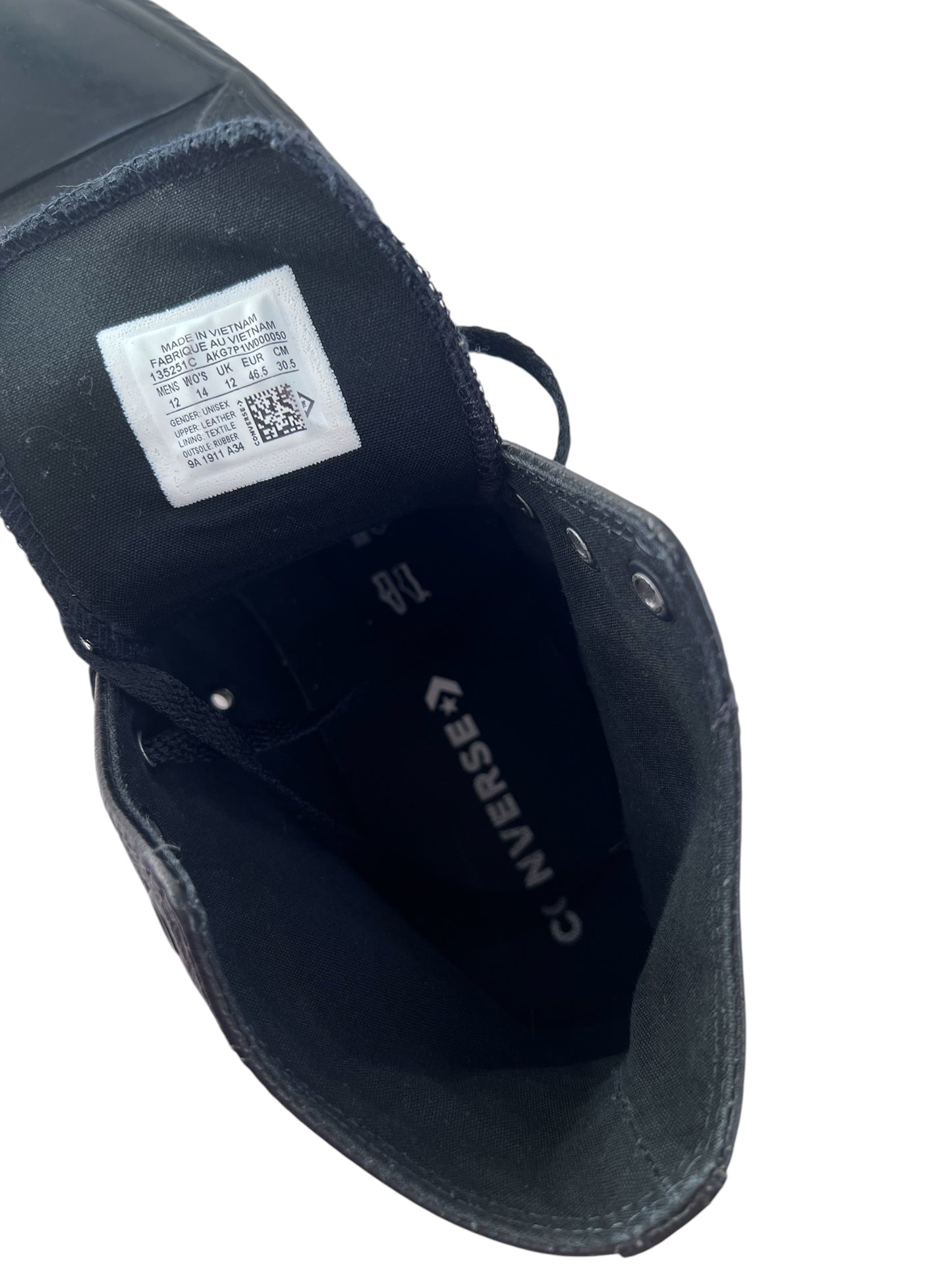 Converse Leather High Tops, Sz 46.5