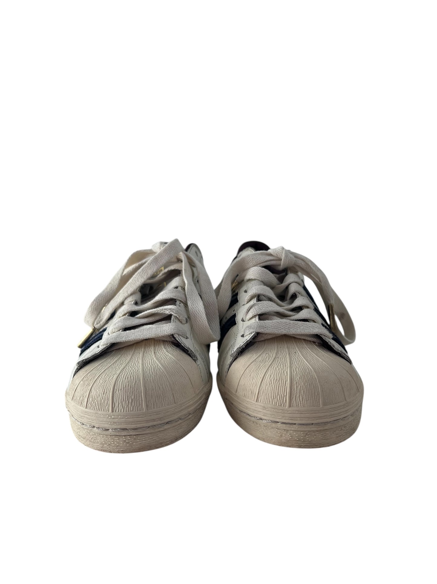Wales Bonner x Adidas Superstar Croc Embossed Trainers, Sz 7.5