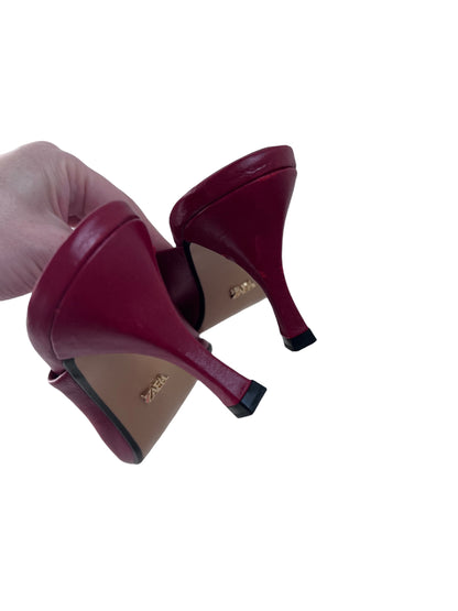 ZARA Leather Heels, Sz 40