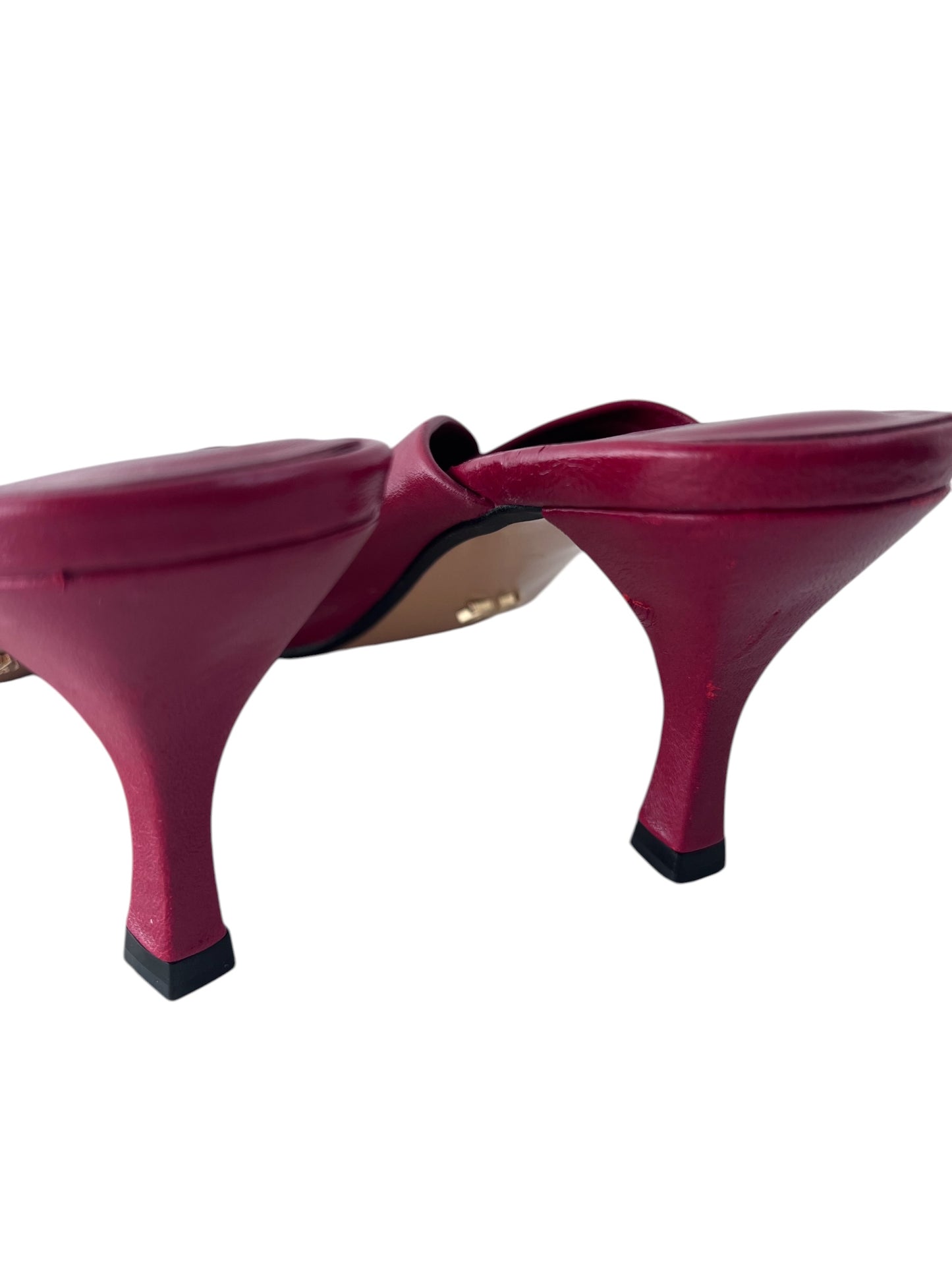 ZARA Leather Heels, Sz 40