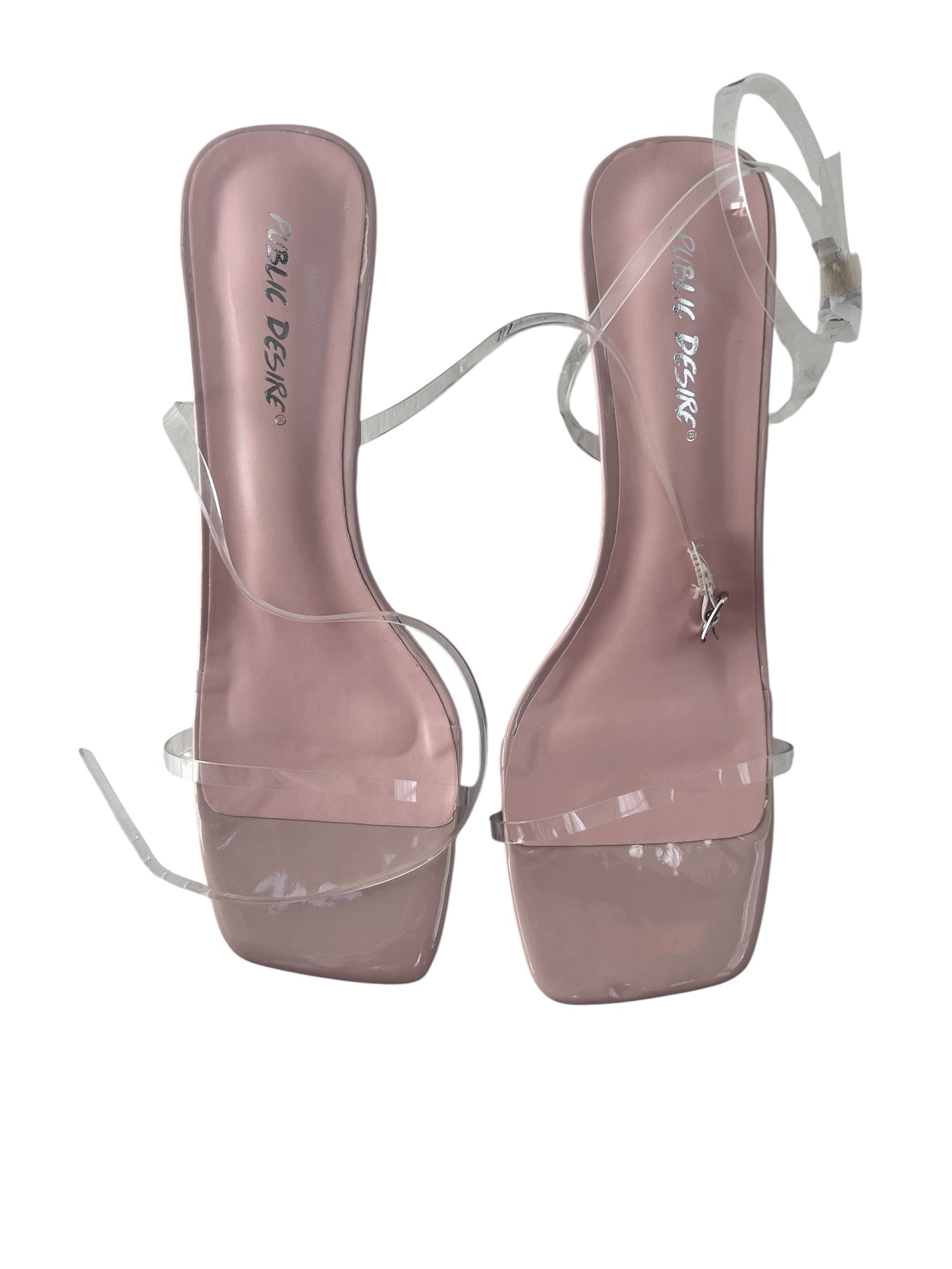 Public Desire Perspex Heels, Sz 8