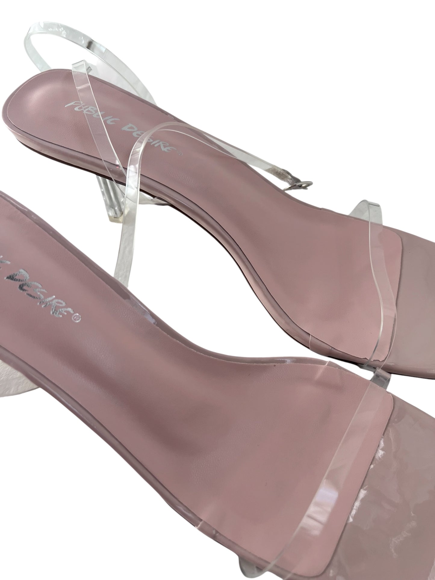 Public Desire Perspex Heels, Sz 8