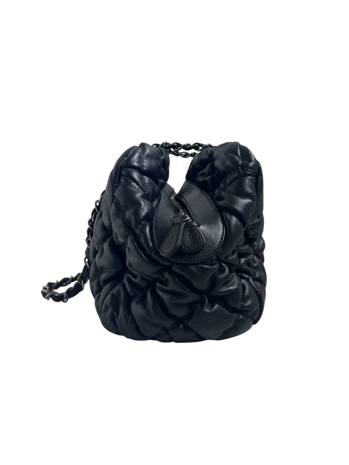 Chanel Bubble Quilted Bowler Bag