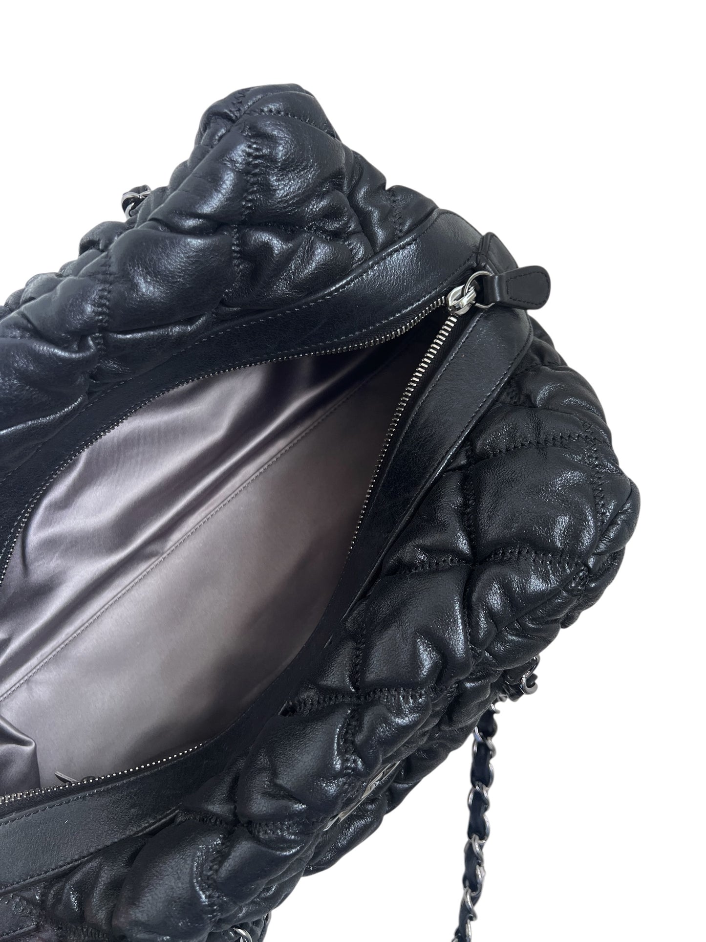Chanel Bubble Quilted Bowler Bag