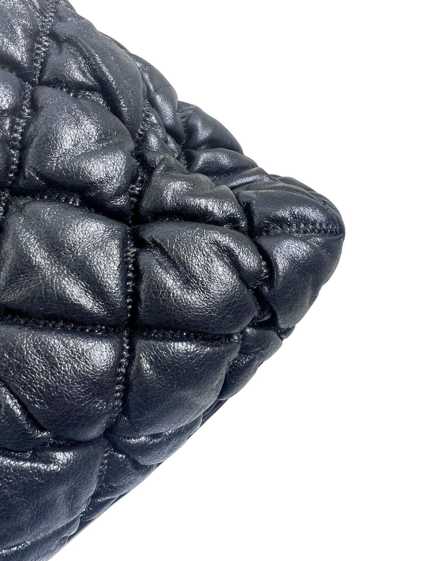 Chanel Bubble Quilted Bowler Bag