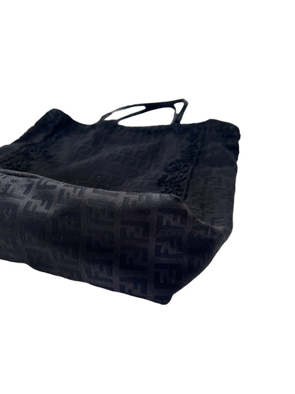 Fendi Zucca Beaded Tote Bag