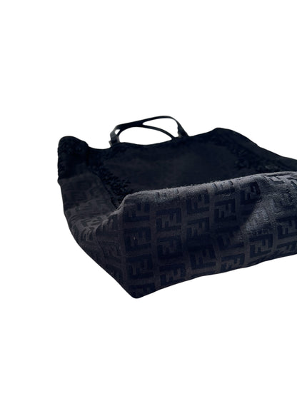 Fendi Zucca Beaded Tote Bag
