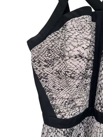 Coast Snakeskin Print Dress, Sz 8