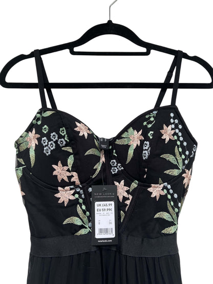 New Look Embroidered Dress, Sz 8 (New with Tags)