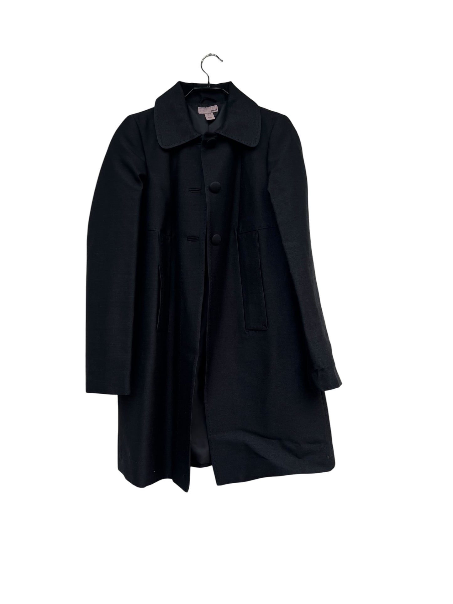 H&M Silk Blend Coat, Sz 34