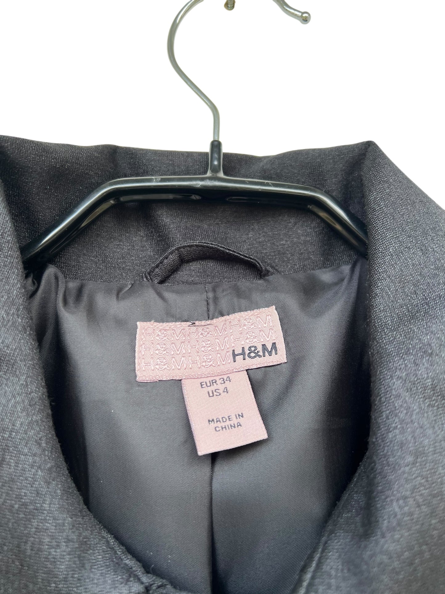 H&M Silk Blend Coat, Sz 34