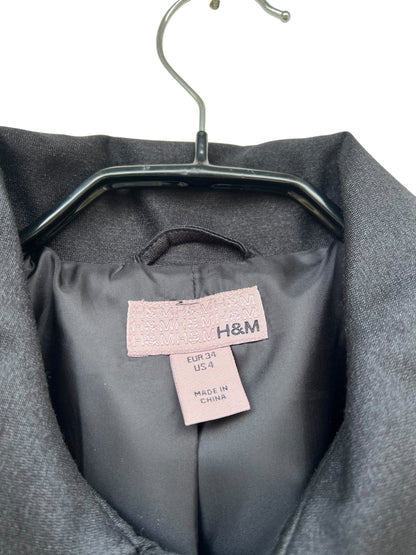 H&M Silk Blend Coat, Sz 34