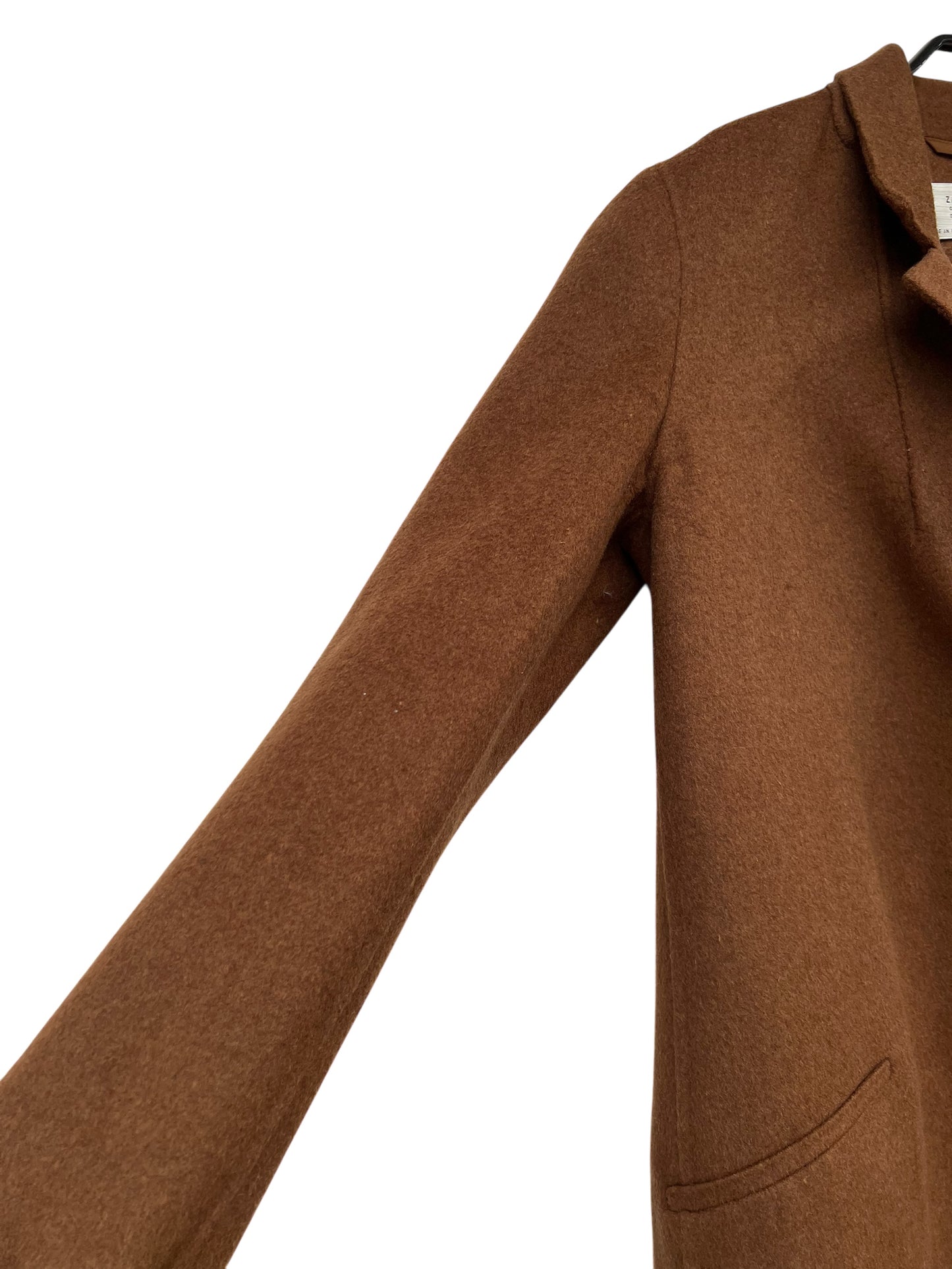 ZARA Tan Handmade Coat, Sz XS
