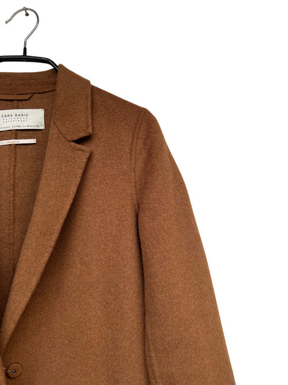 ZARA Tan Handmade Coat, Sz XS
