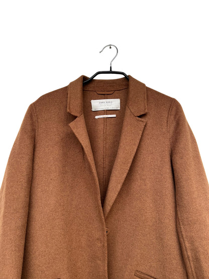 ZARA Tan Handmade Coat, Sz XS